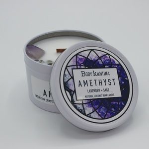 AMETHYST CRYSTAL CANDLE
